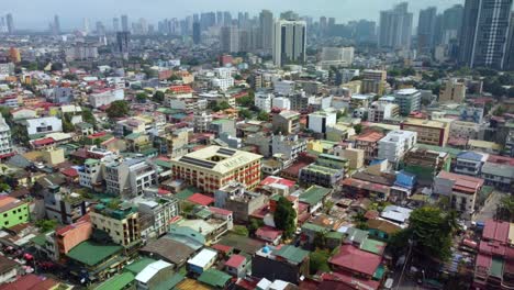 Congestionadas-Afueras-Del-Centro-De-Makati-Bajo-Contaminación-Del-Aire-Contaminado