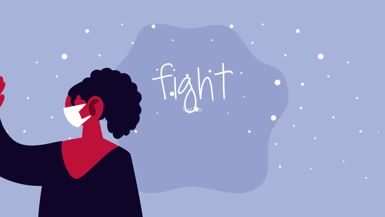 코로나19를 예방하기 위해 얼굴 마스크를 쓰는 여성