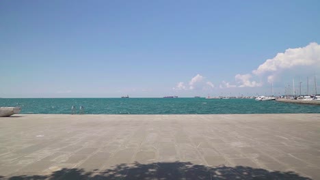 Stunning-HD-footage-of-waves-gently-lap-against-the-pier-in-Koper