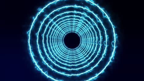 animación de túnel de círculo 3d gráficos de movimiento