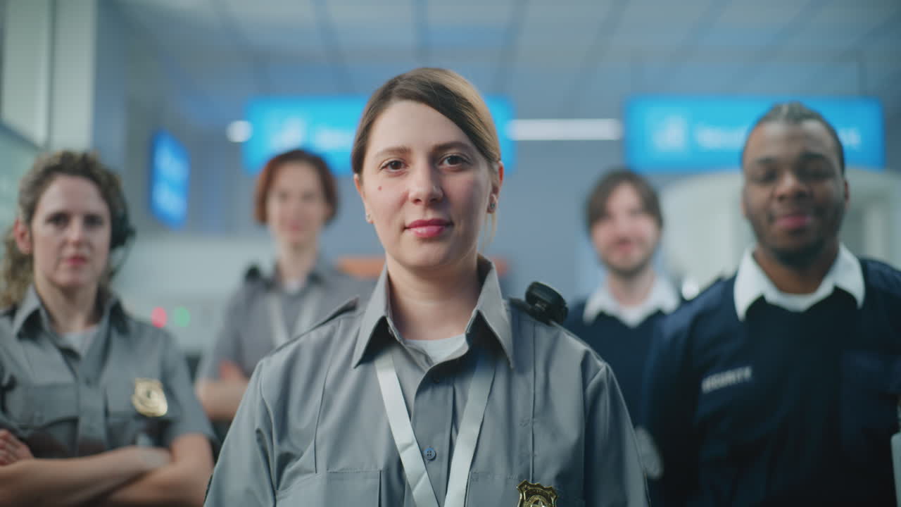 retrato del equipo de seguridad