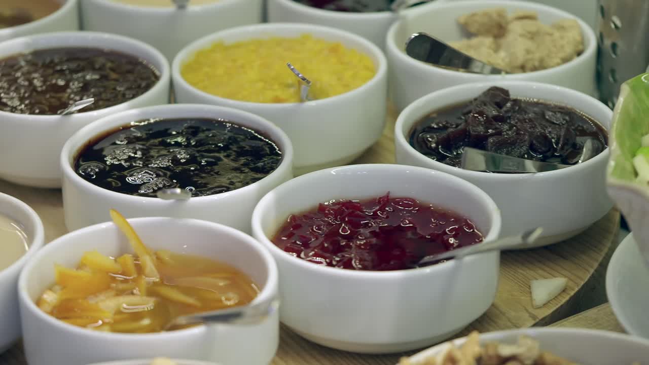 Assortment of Sweet Spreads and Preserves