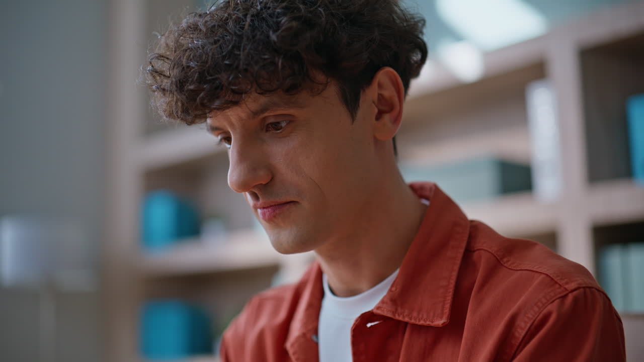 Professional working business startup anticipating success at workplace closeup