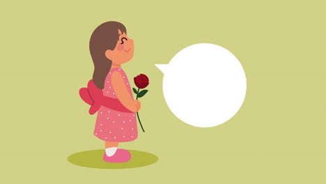 girl with a rose