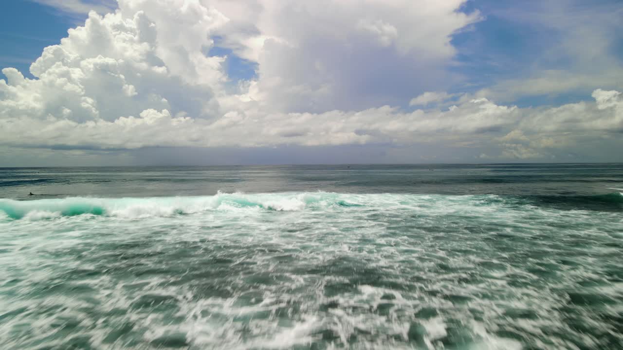 Ocean waves in Bali, Indonesia