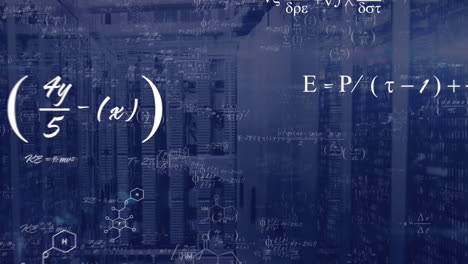 animation of mathematical data processing over computer servers