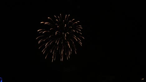 slow motion white and red fireworks show