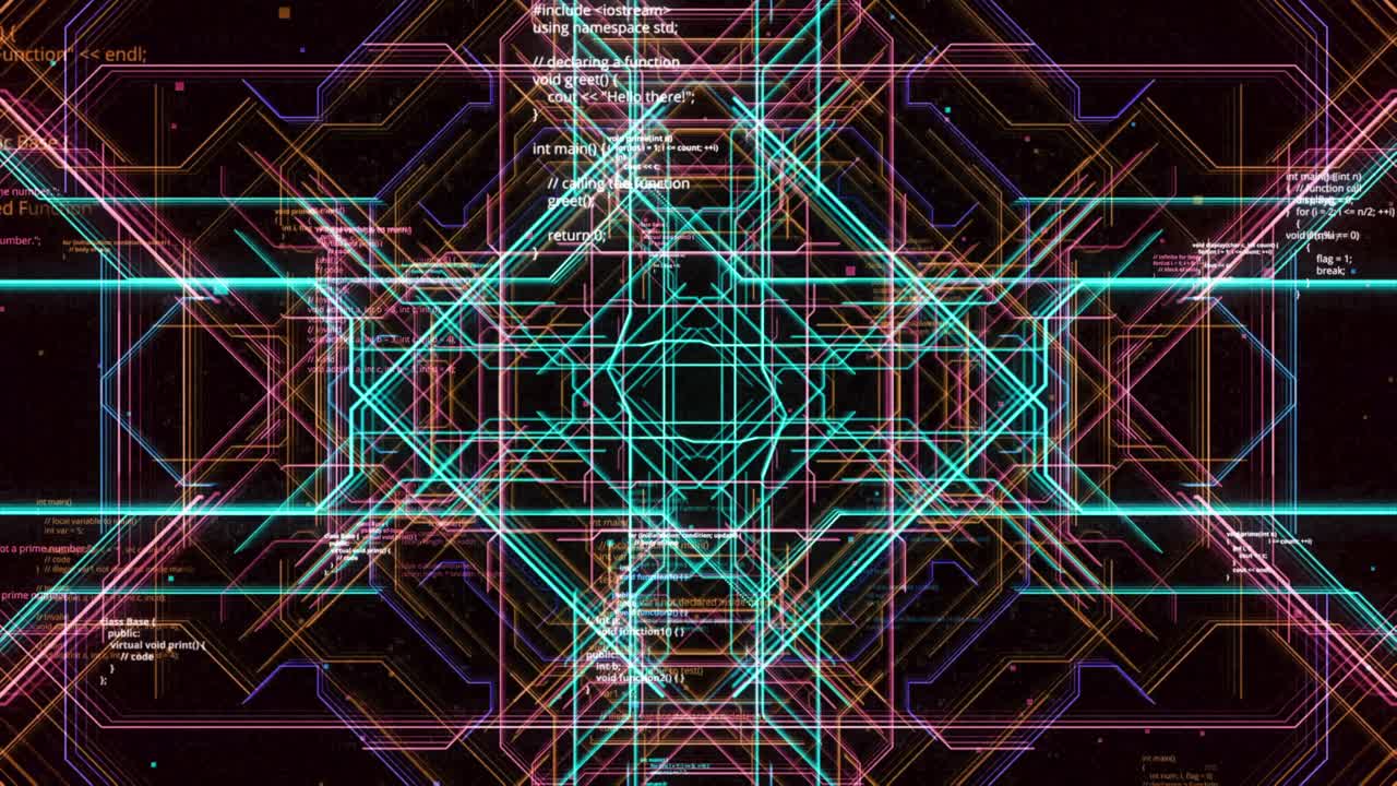 Abstract Digital Code Visualization