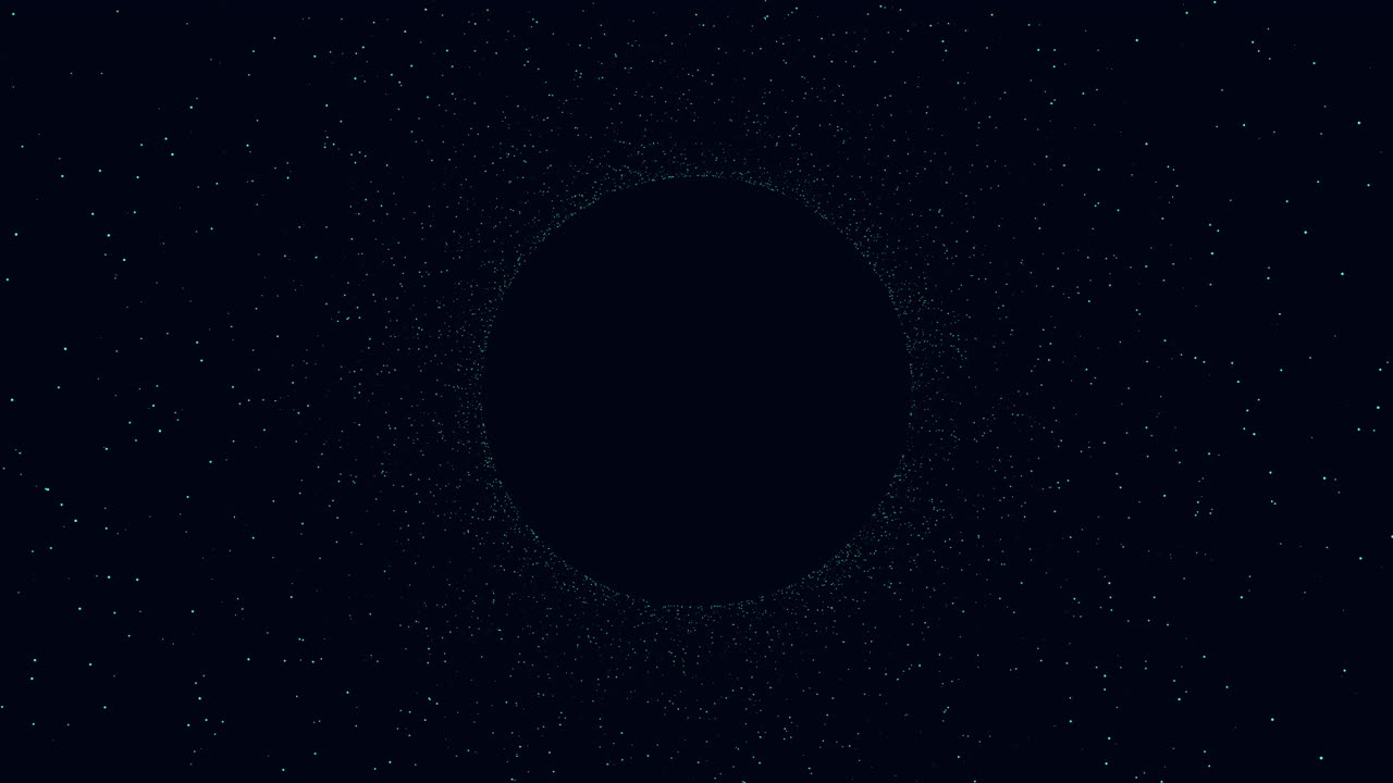 A simple black circle with a central dot, encircled by small white dots, makes up the visual focus of this image, creating a minimalist and aesthetically pleasing composition