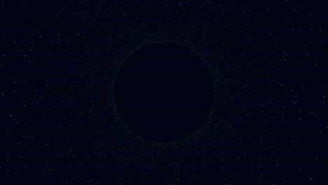 a simple black circle with a central dot, encircled by small white dots, makes up the visual focus of this image, creating a minimalist and aesthetically pleasing composition