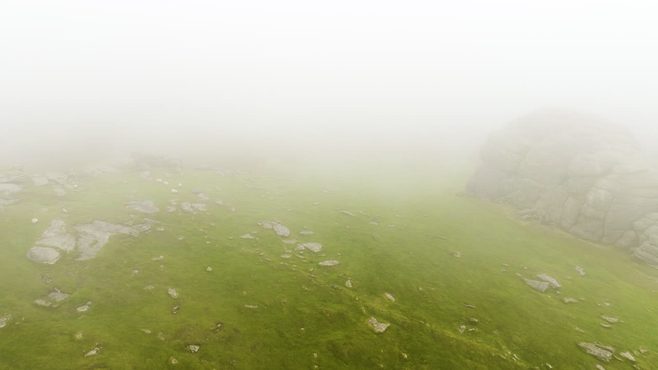 Misty Mountain Landscape with Sheep