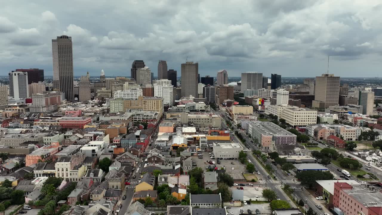 Drone view of New Orleans