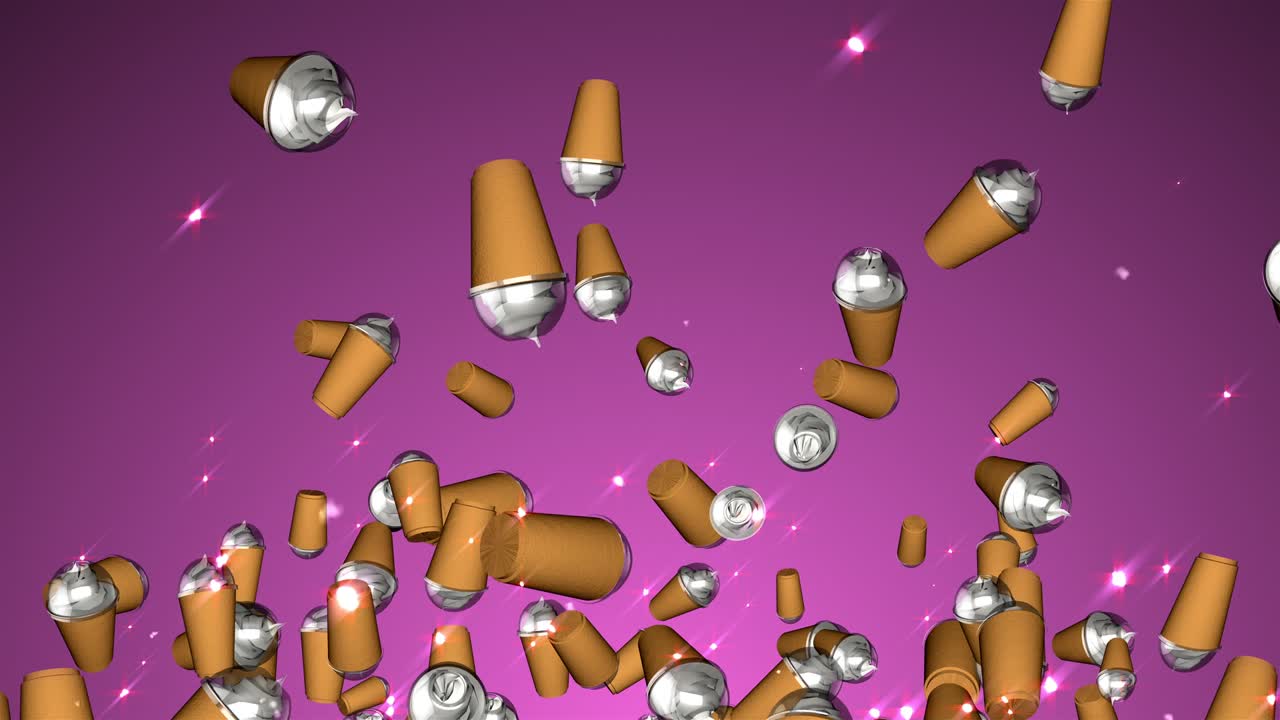 얼음 커피 입자 루프 애니메이션