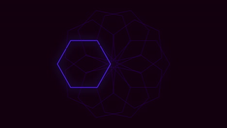 forma geométrica azul cautivadora con patrón de hexágonos en un resplandor brillante