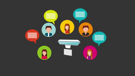 Social media concept