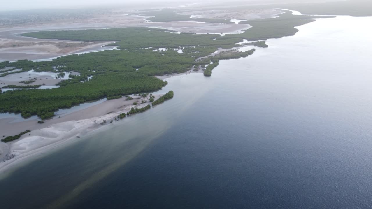 Mangroves in Senegal, Africa, Aerial View