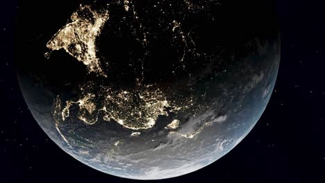 earth at night