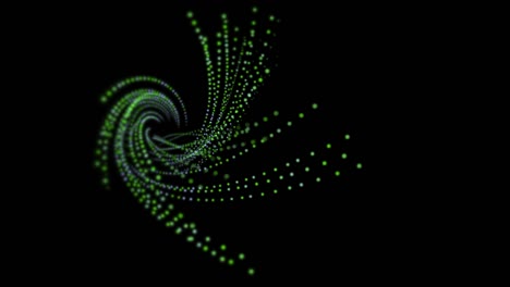 neon disco green dots and lines