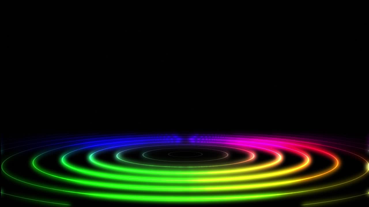 animación 4k del podio de escenario futurista