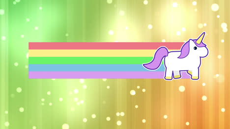 animation of rainbows and unicorns