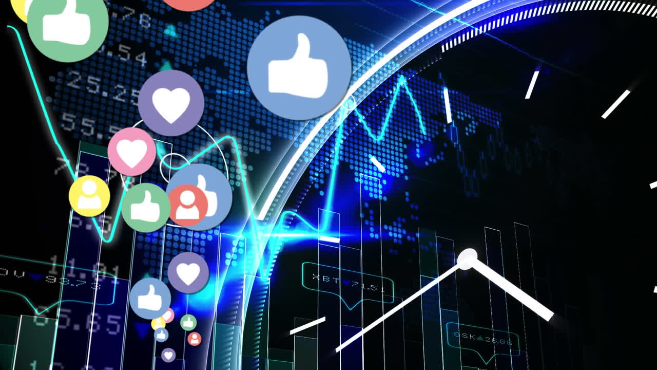 아이콘과 디지털 시계