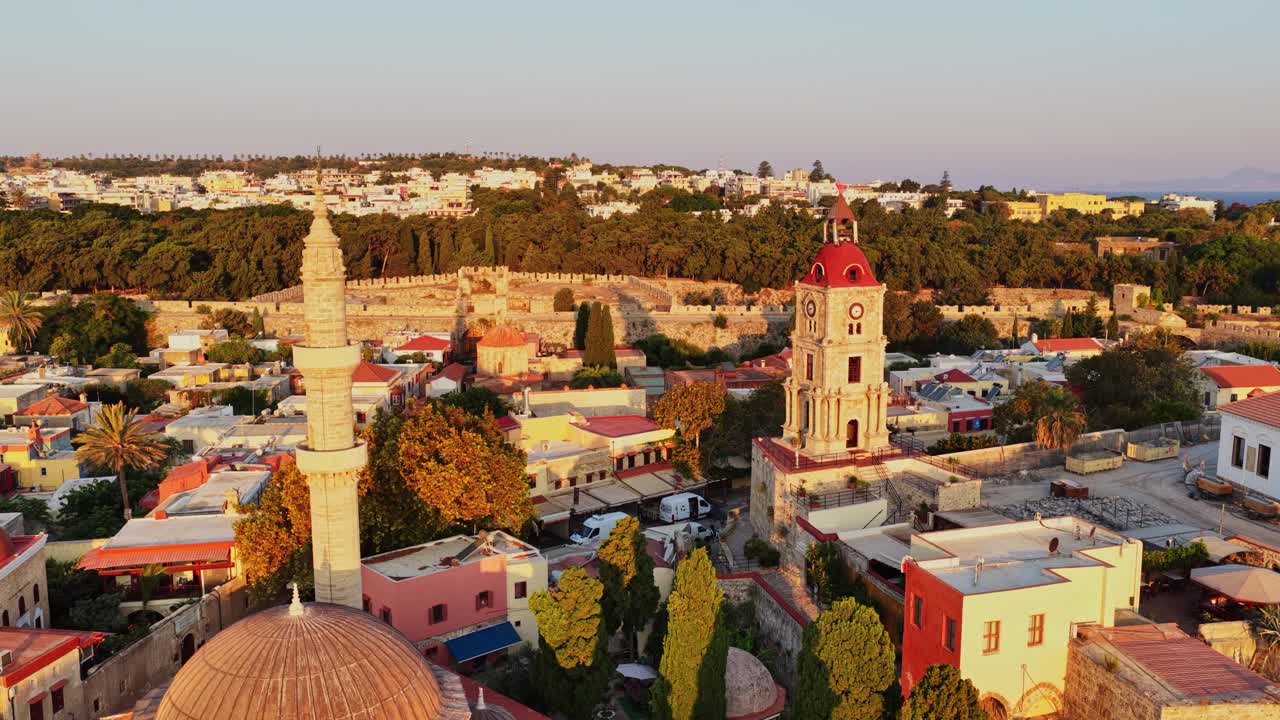 Aerial view of Rhodes, Greece