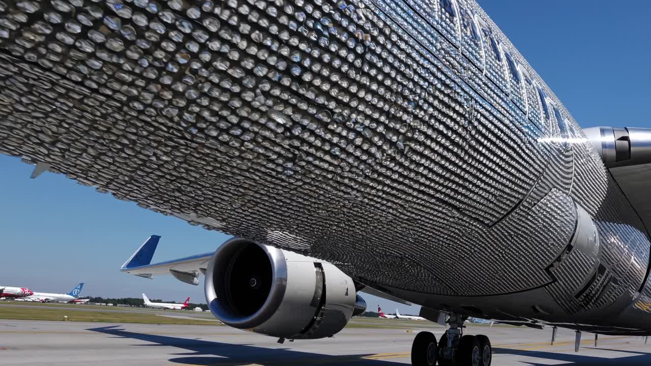 Diamond-Studded Airplane
