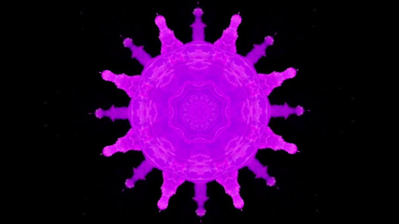 fondo de formas orgánicas funky en un caleidoscopio fluorescente fondo abstracto