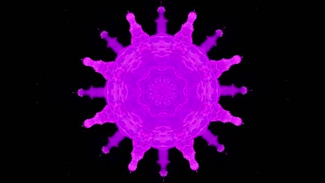fondo de formas orgánicas funky en un caleidoscopio fluorescente fondo abstracto