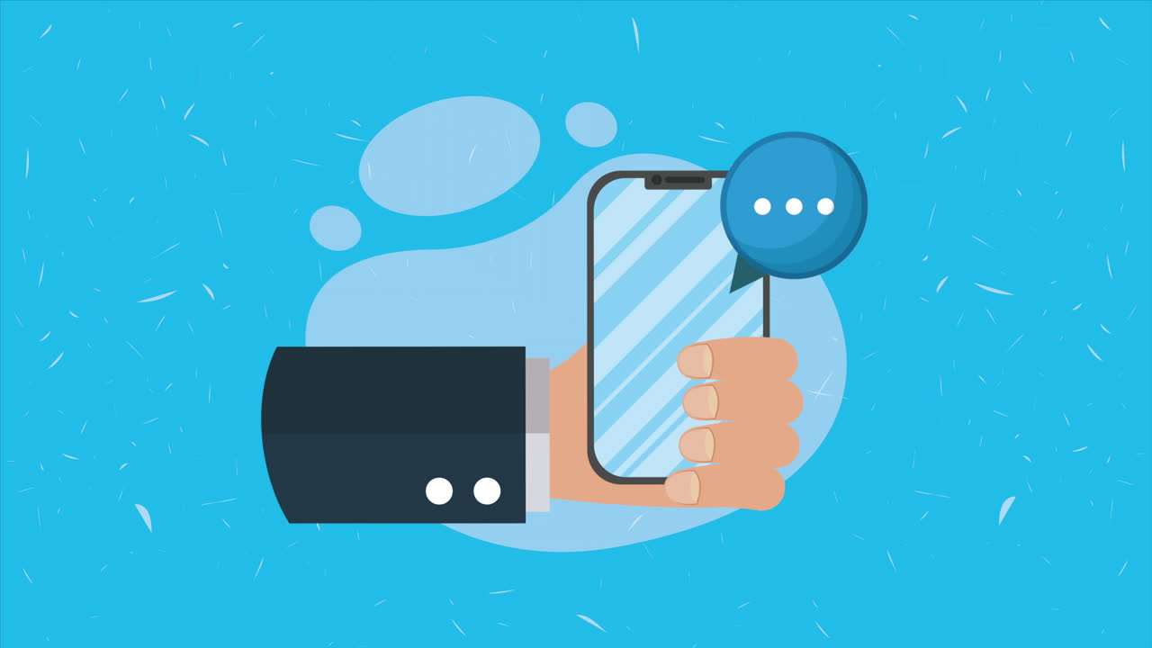 스마트폰 기기 기술 가 애니메이션