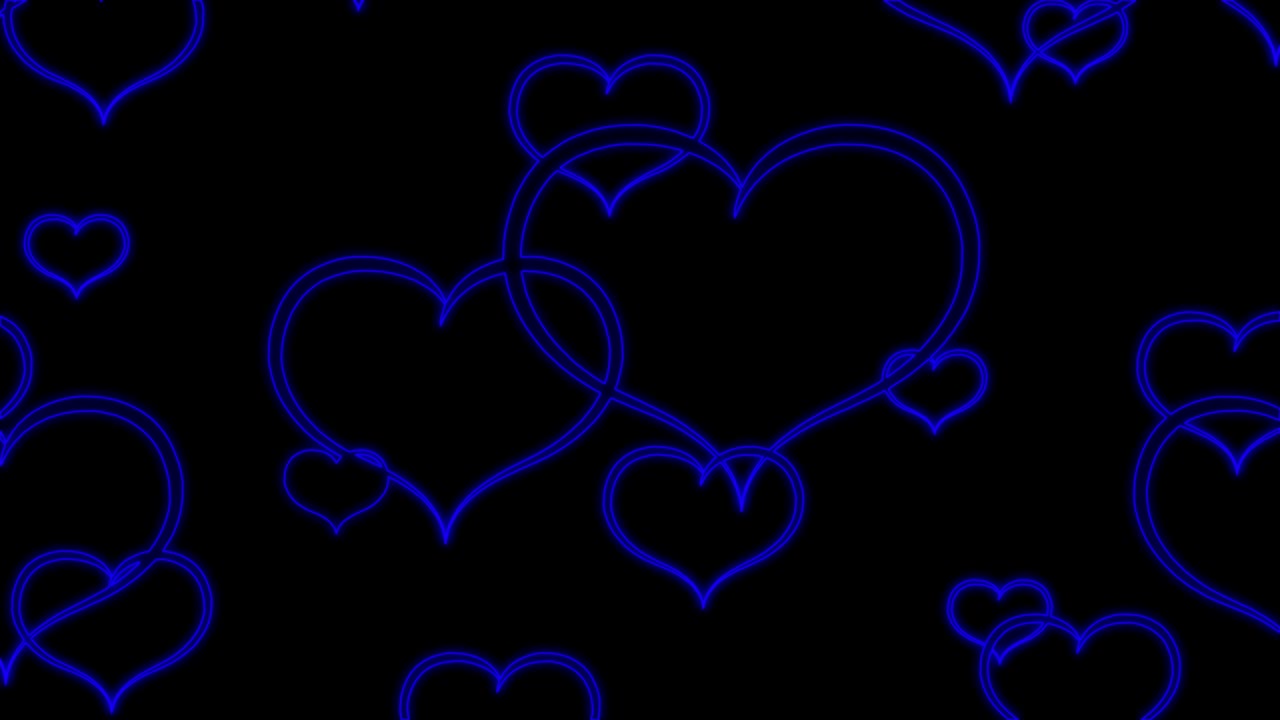 밝은 네온 심장 기호의 원활한 애니메이션 - 행복한 발렌타인 데이를위한 디자인 요소 - 인사 카드, 배너, 사인보드, 4k 비디오 클로즈업