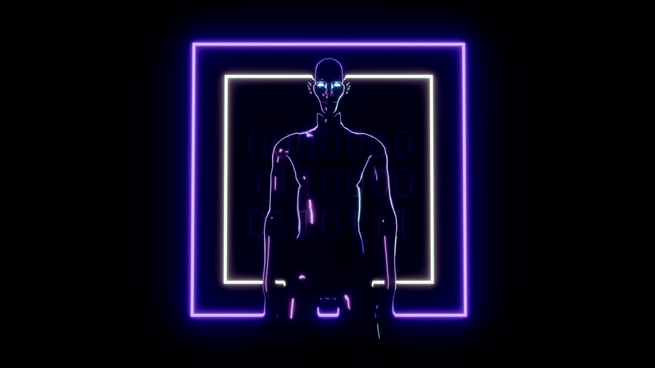 inteligencia artificial estilizada en 4k.