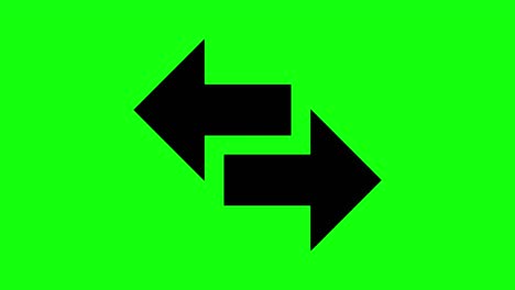 8 animations arrows left right icon green screen double sided signal chroma key