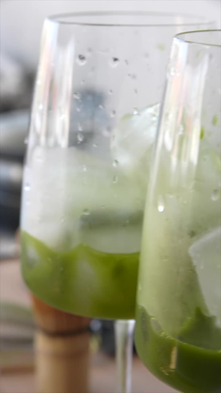 cóctel verde refrescante