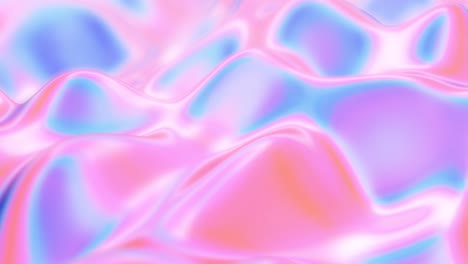 psychedelic holographic shiny iridescent liquid fluid waves flowing - 4k seamless loop motion background animation