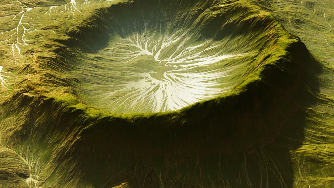 vista del paisaje del planeta alienígena