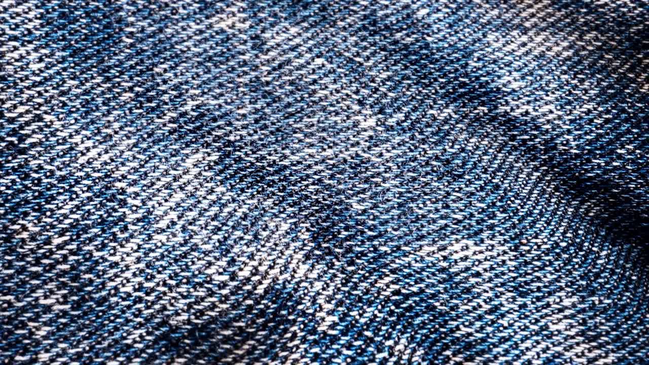 cerrado de tela de denim azul