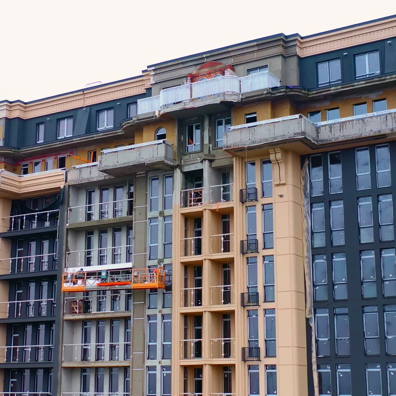 Residential neighborhood in city