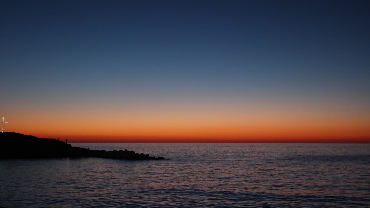 Breathtaking Lebanon Sunset on the horizon of the Mediterranean Sea