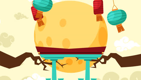 An animation of Hand drawn chuseok concept