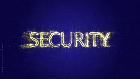 digitalmente imagen palabras de seguridad icono tecnología de código digital fondo azul