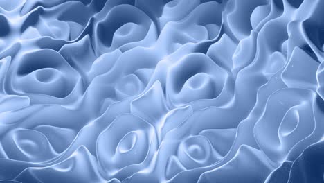 hermosa superficie 3d abstracta con chispas de brillo, ondas 3d abstractas se ejecutan en la superficie en bucle. gradiente gris negro, material mate suave con brillo interno ligero. animación 4k suavemente
