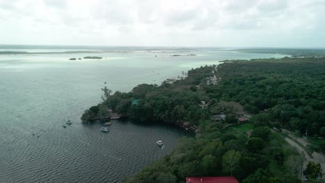 Aerial-view-of-the-deepest-Cenote-in-Bacalar-Lagoon-in-Mexico