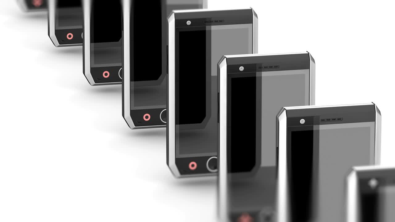 smartphone. las imágenes de bucle tienen resolución de 4k.