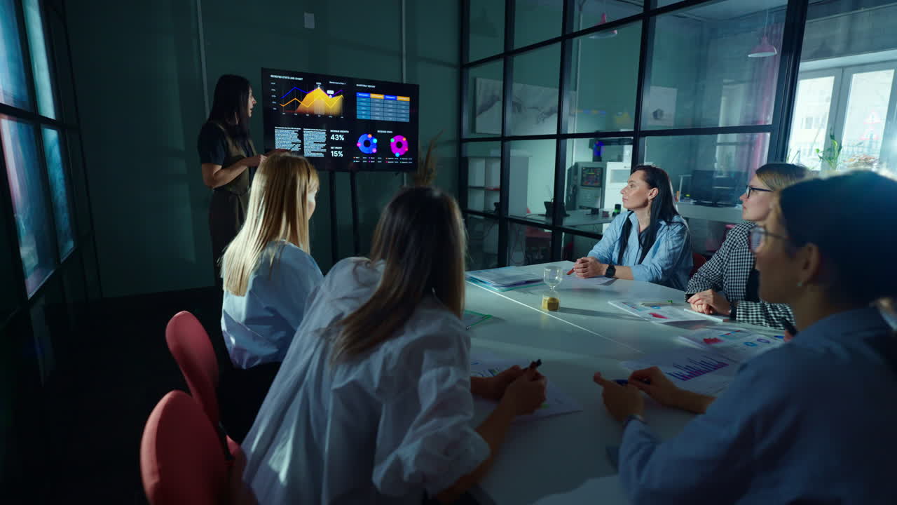 비즈니스 회의 프레젠테이션