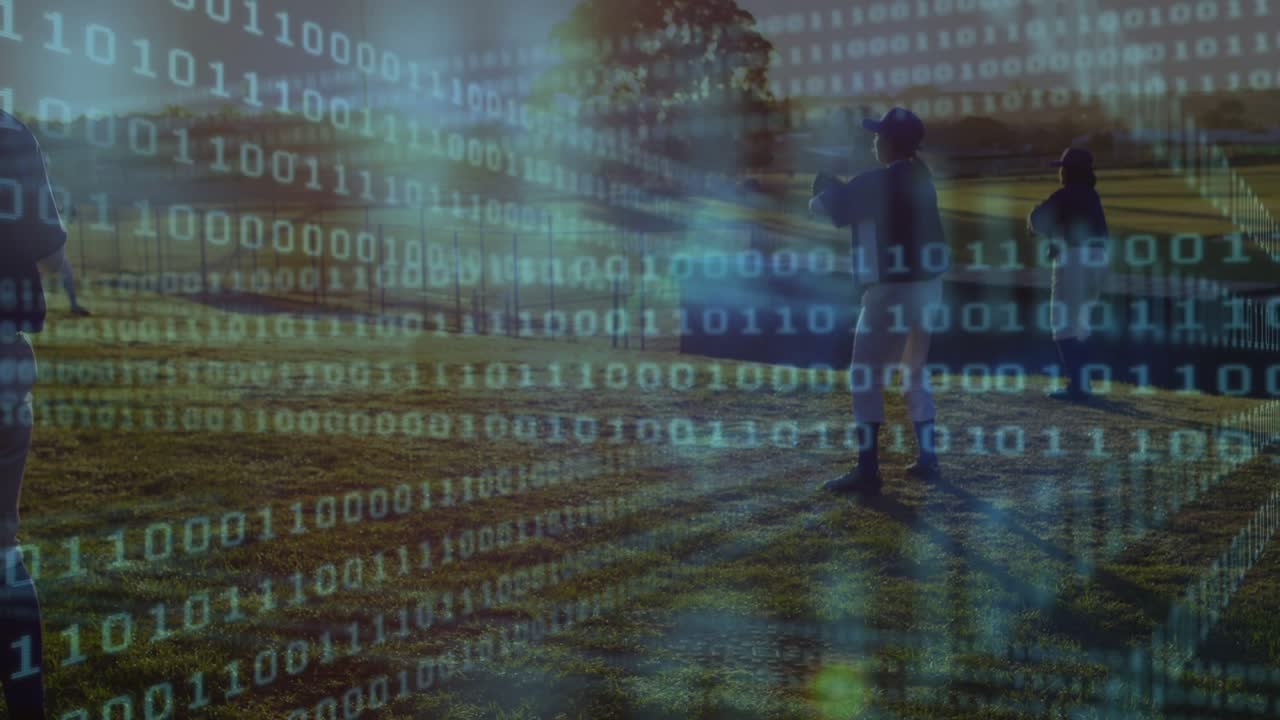 Animation of data processing over diverse baseball players