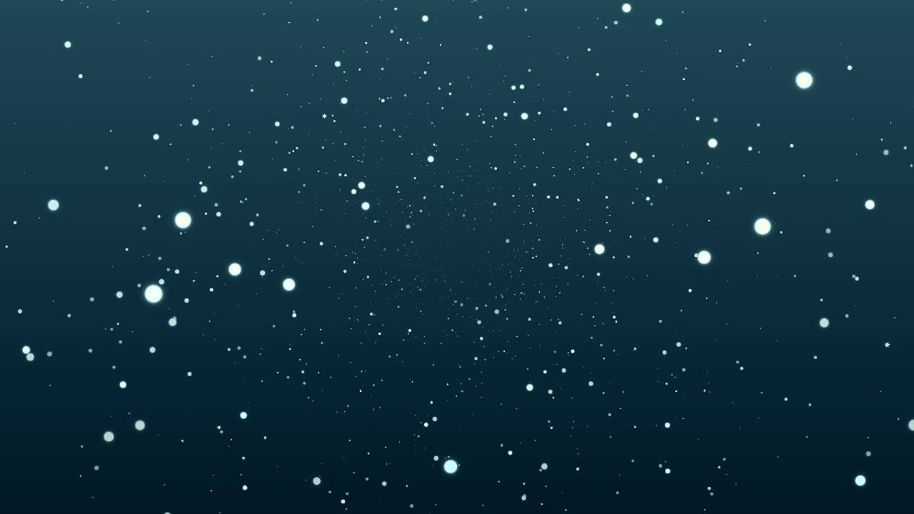 Abstract Motion Background with Floating Glowing Particles