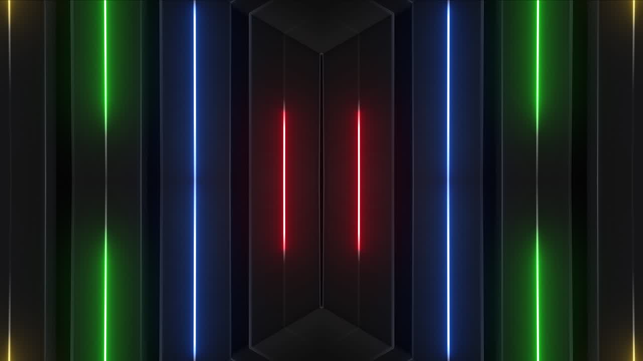 fondo de patrón geométrico de neón abstracto