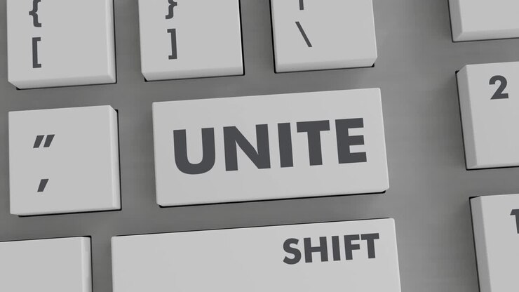 UNITE BUTTON PRESSING ON KEYBOARD
