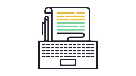 authoring system line icon animation